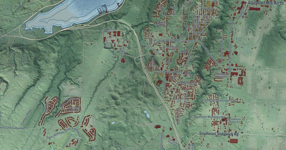 Map of Port Orchard, Washington in 2026