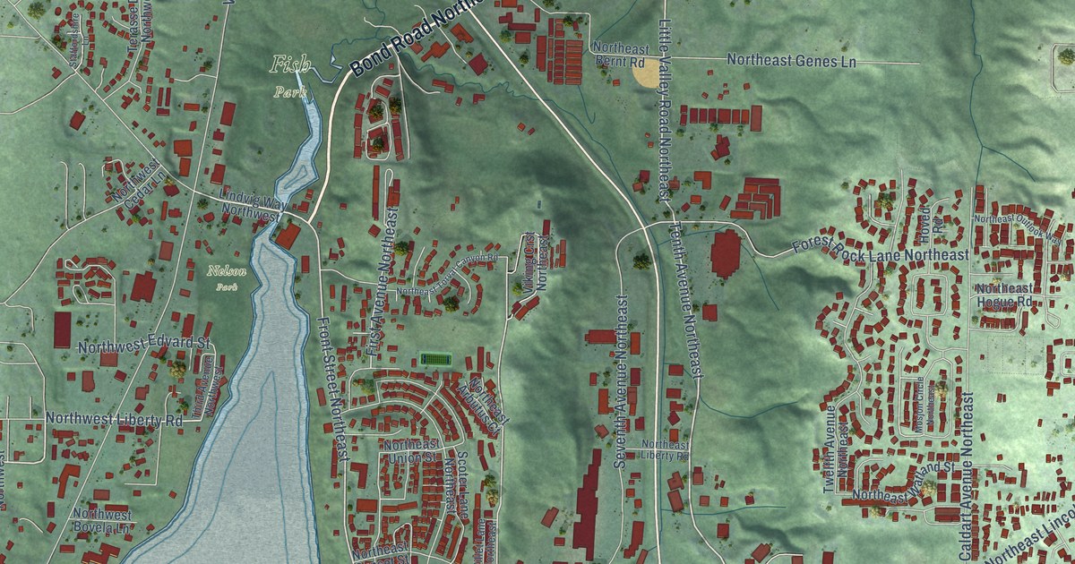 Map of Poulsbo, Washington in 2026