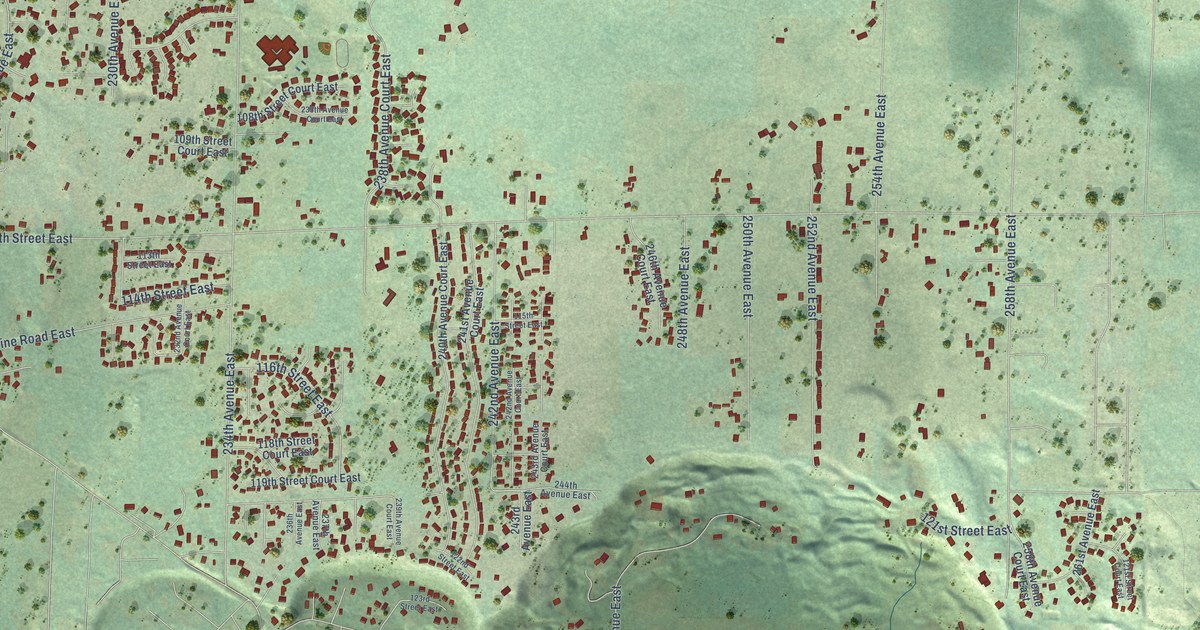 Map of Prairie Heights, Washington in 2026