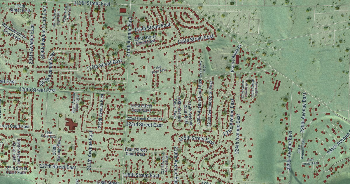 Map of Prairie Ridge, Washington in 2026