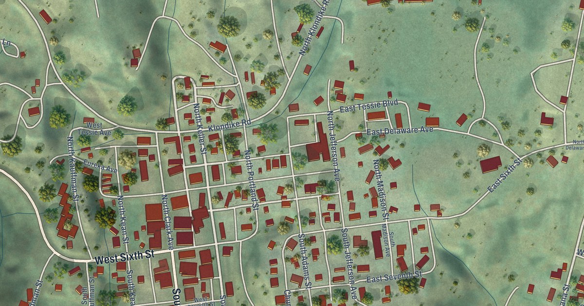 Map of Republic, Washington in 2026