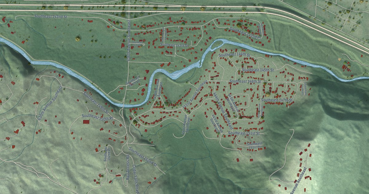 Map of Riverbend, Washington in 2026