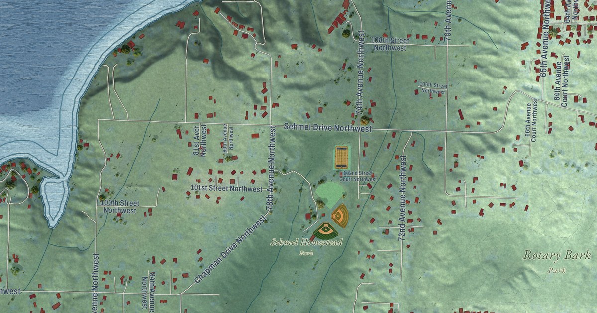 Map of Rosedale, Washington in 2026