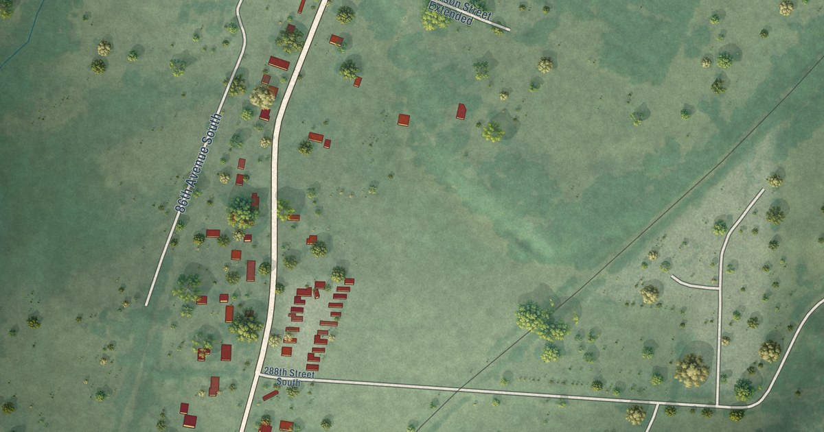 Map of Roy, Washington in 2026