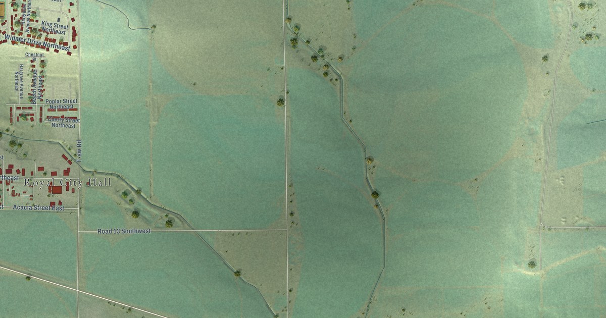 Map of Royal City, Washington in 2026