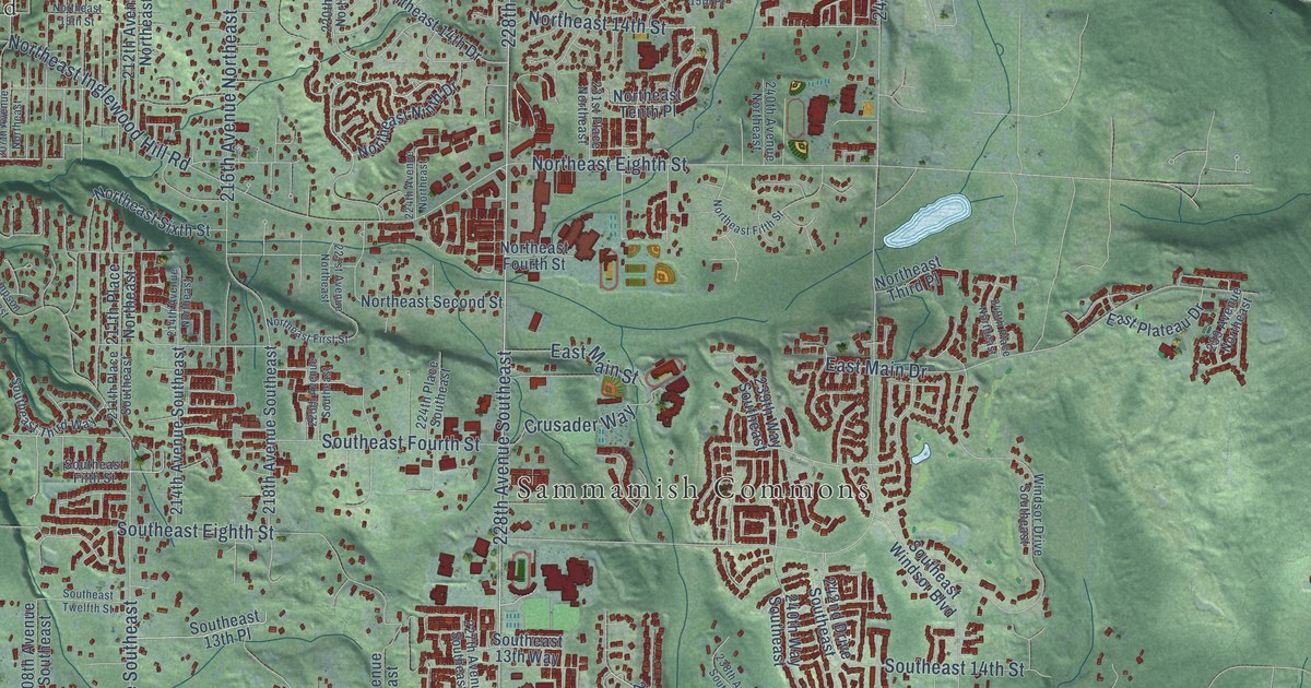 Map of Sammamish, Washington in 2026