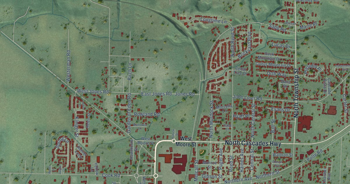 Map of Sedro-Woolley, Washington in 2026