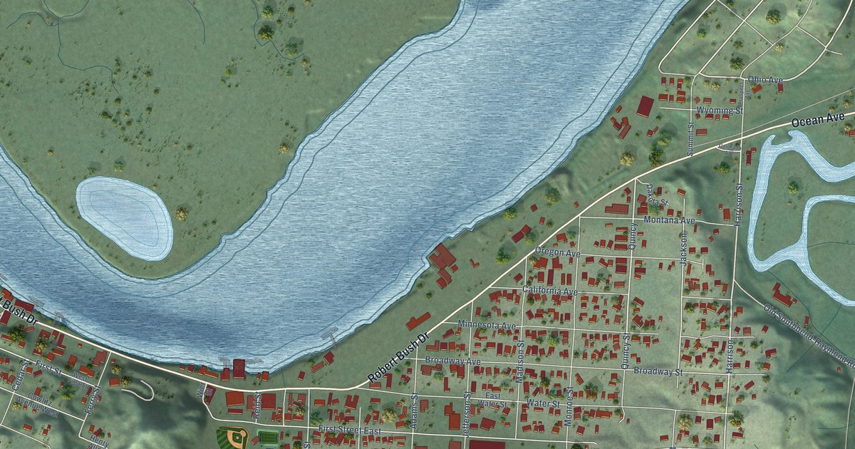Map of South Bend, Washington in 2026