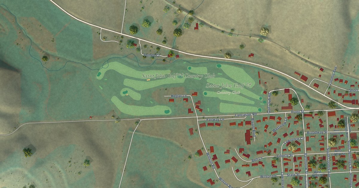 Map of St. John, Washington in 2026