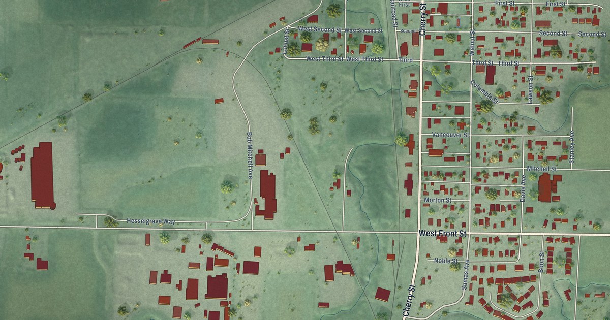Map of Sumas, Washington in 2026