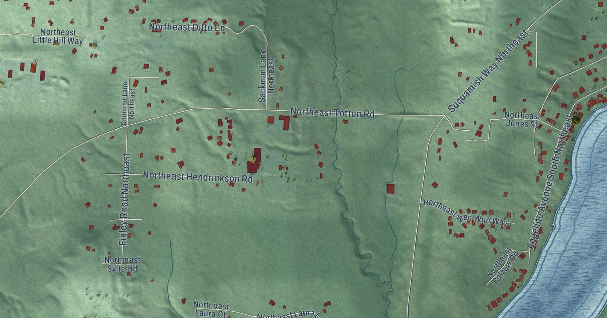 Map of Suquamish, Washington in 2026