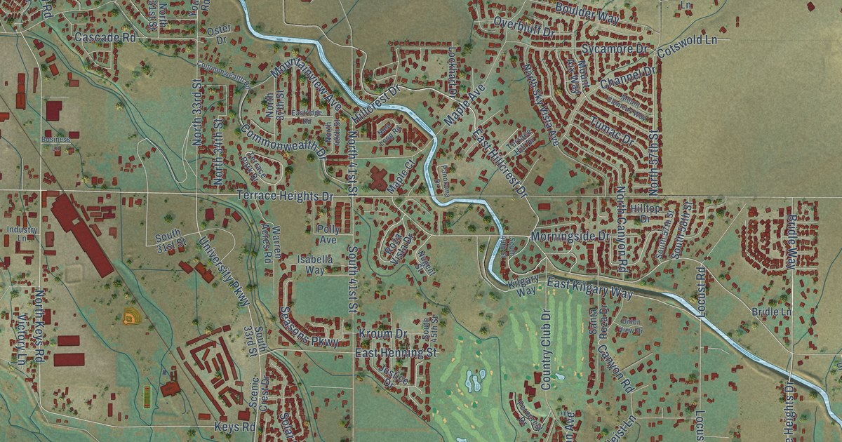 Map of Terrace Heights, Washington in 2026