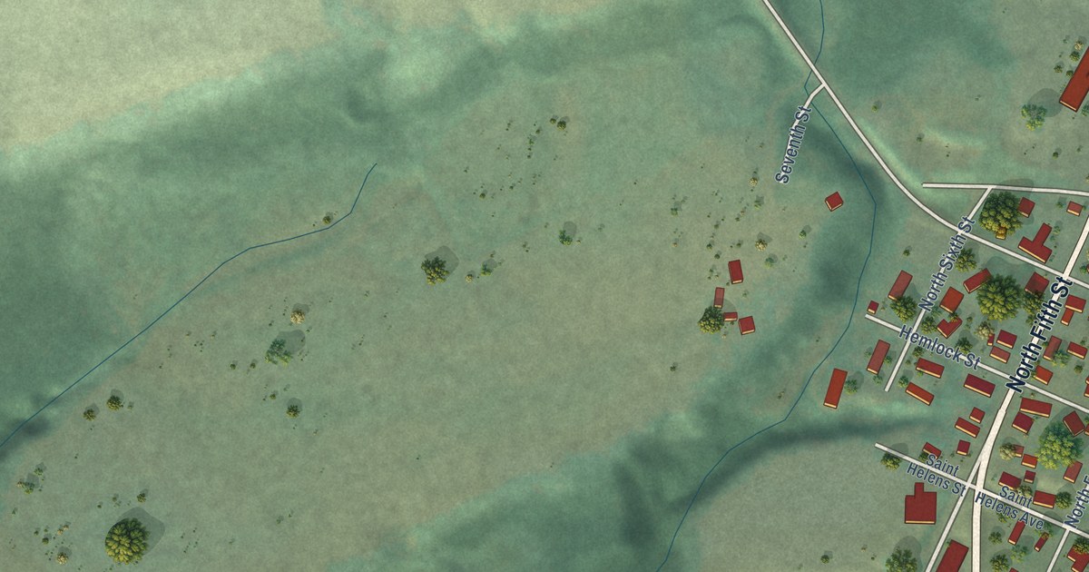 Map of Toledo, Washington in 2026
