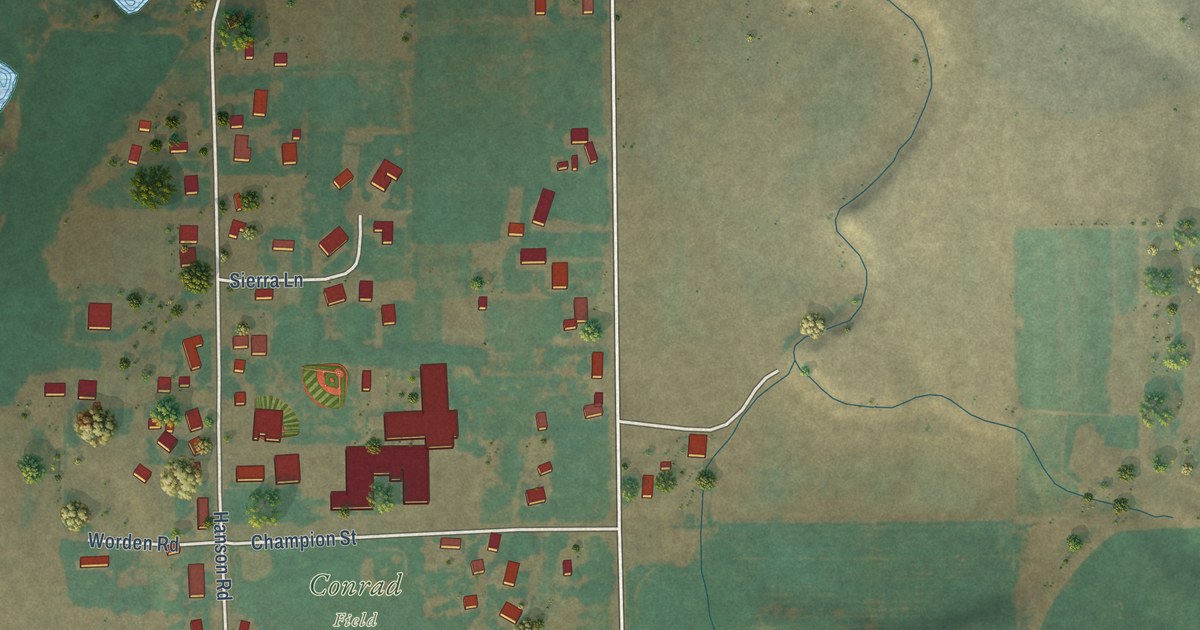 Map of Touchet, Washington in 2026