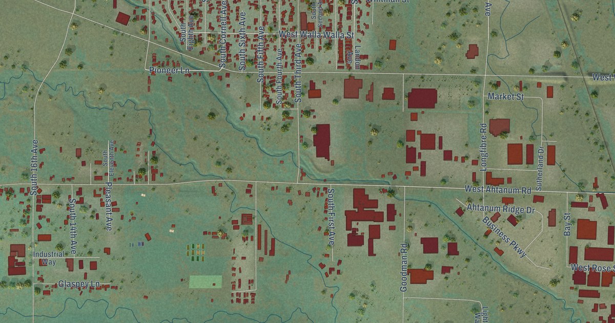Map of Union Gap, Washington in 2026