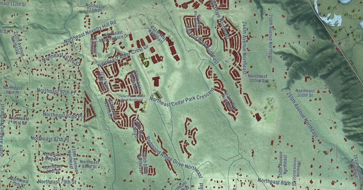 Map of Union Hill-Novelty Hill, Washington in 2026