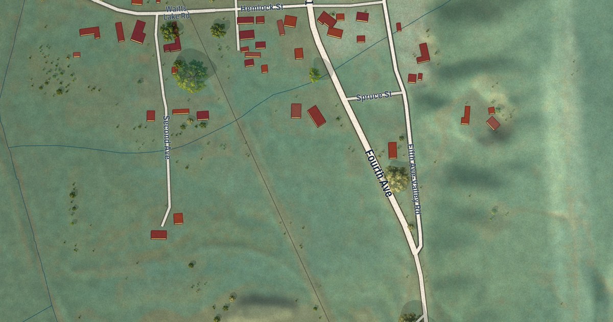Map of Valley, Washington in 2026