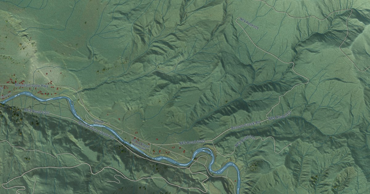 Map of Verlot, Washington in 2026