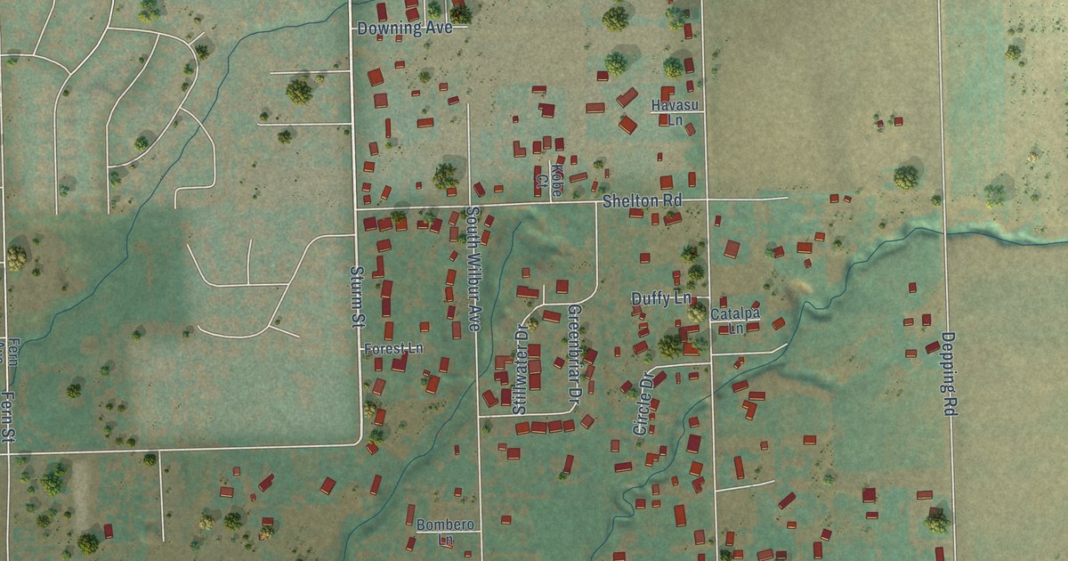 Map of Walla Walla East, Washington in 2026