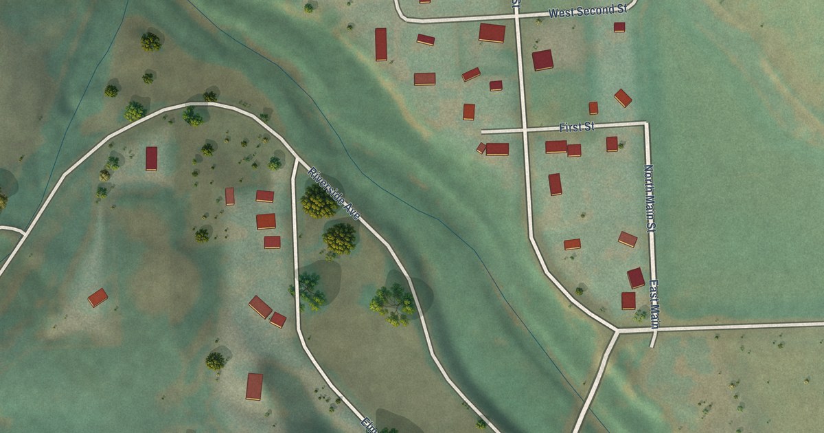 Map of Waverly, Washington in 2026