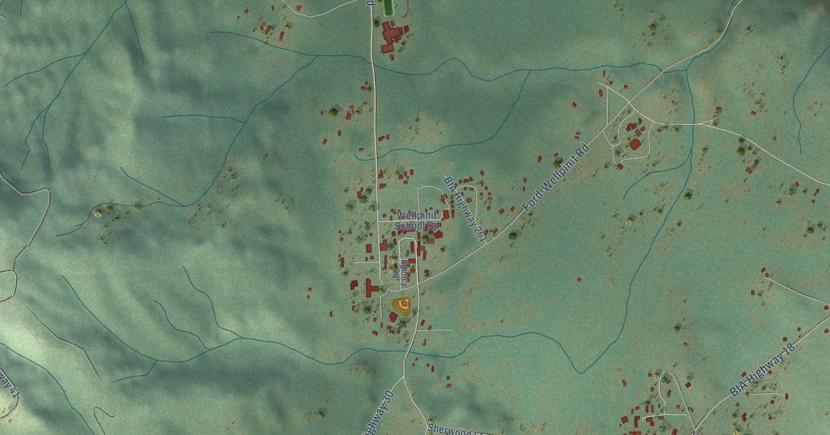 Detailed Map of Wellpinit, Washington
