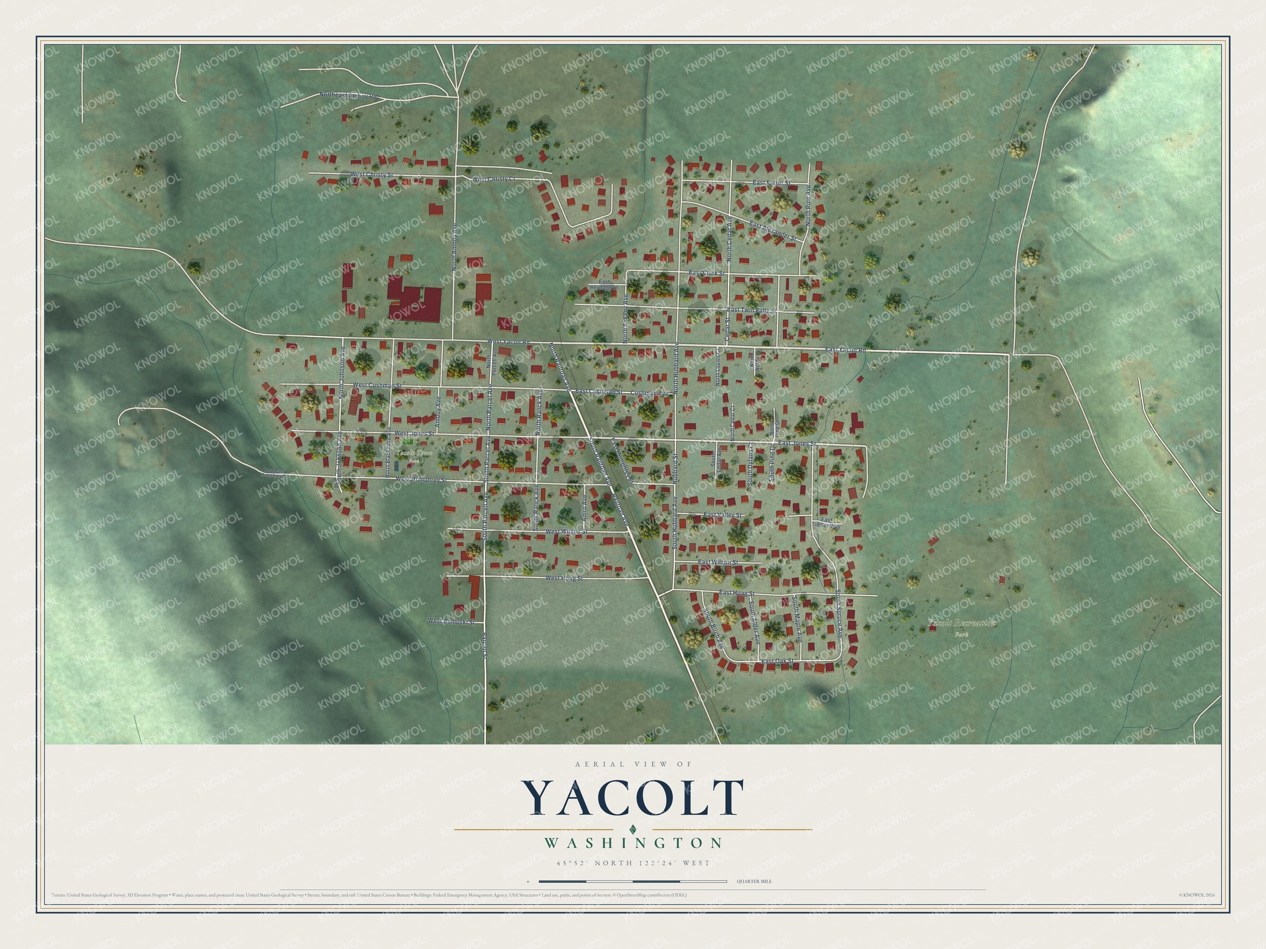 Watermarked full-map preview of Yacolt, Washington