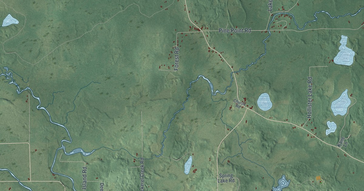 Map of Ainsworth, Wisconsin in 2026