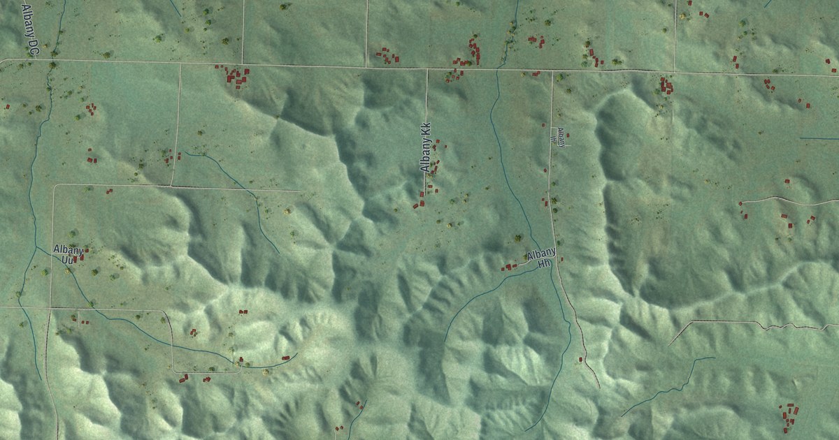 Map of Albany, Pepin County, Wisconsin in 2026