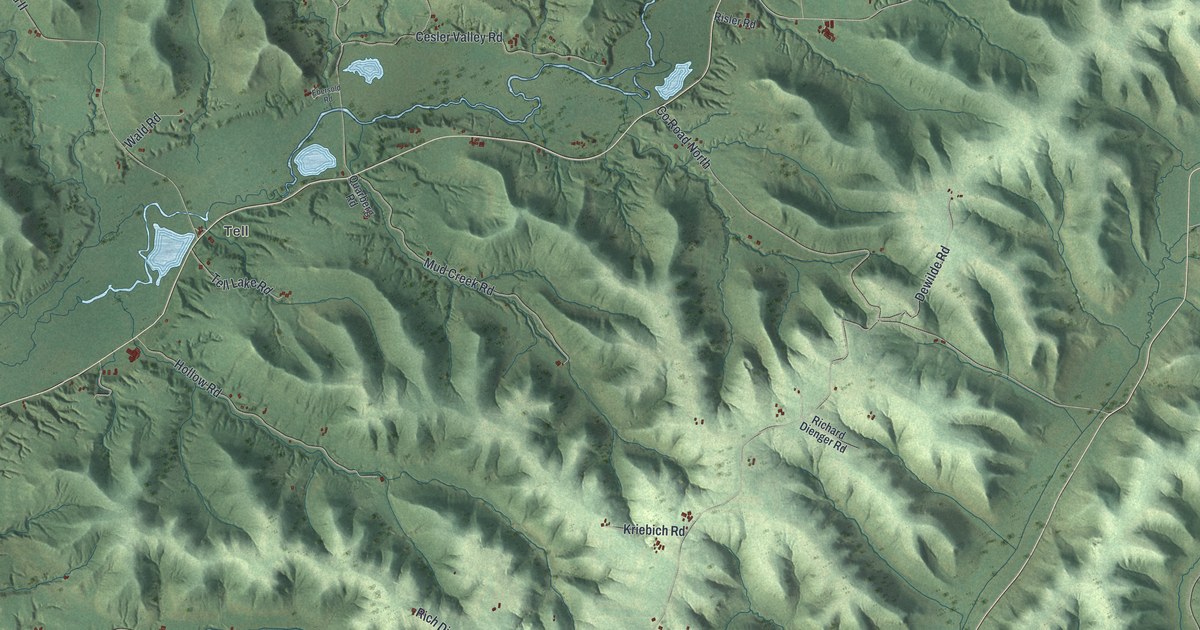 Map of Alma Town, Buffalo County, Wisconsin in 2026