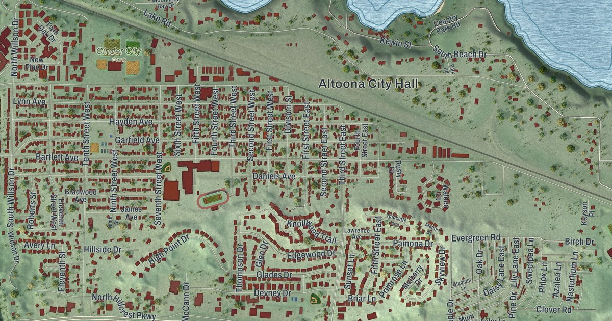 Map of Altoona, Wisconsin in 2026