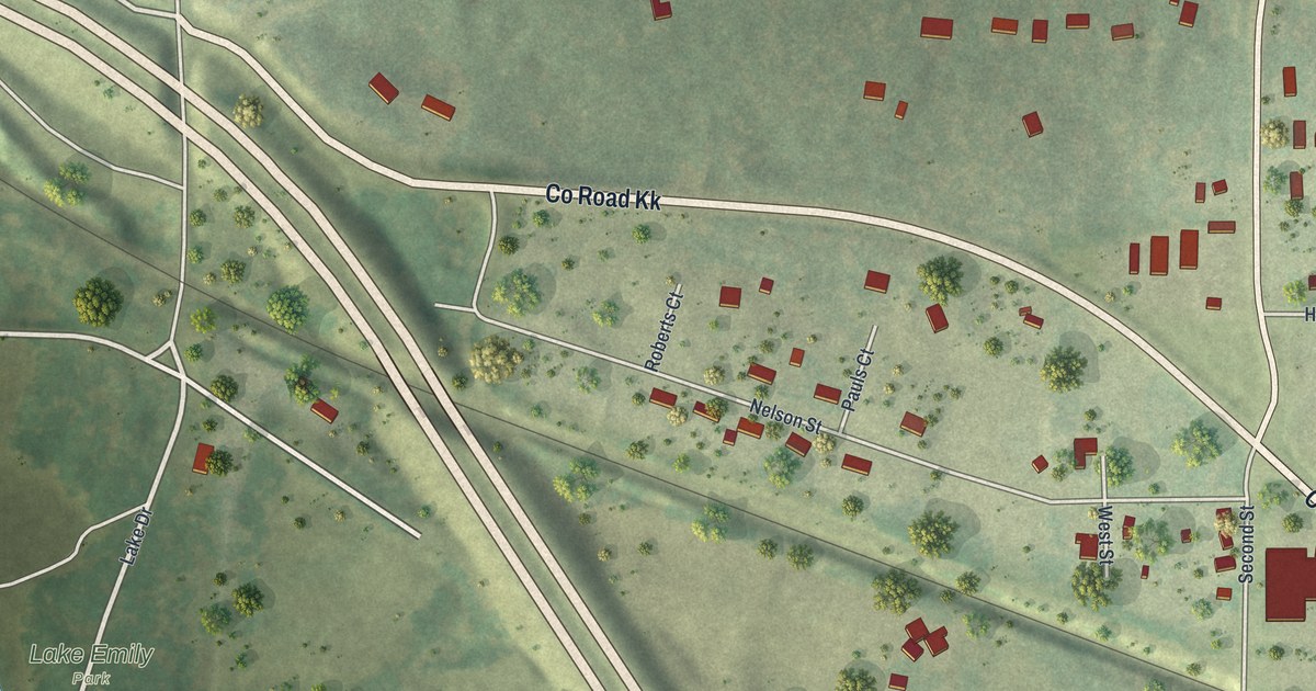 Map of Amherst Junction, Wisconsin in 2026