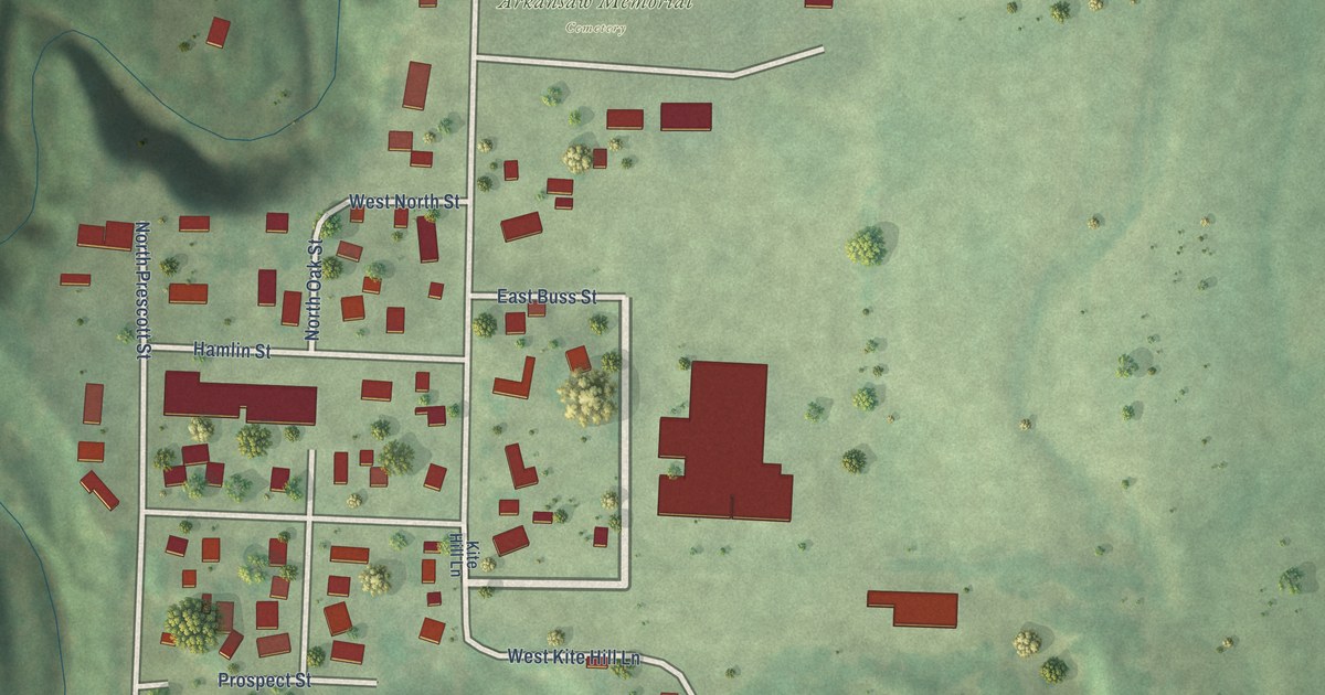 Map of Arkansaw, Wisconsin in 2026
