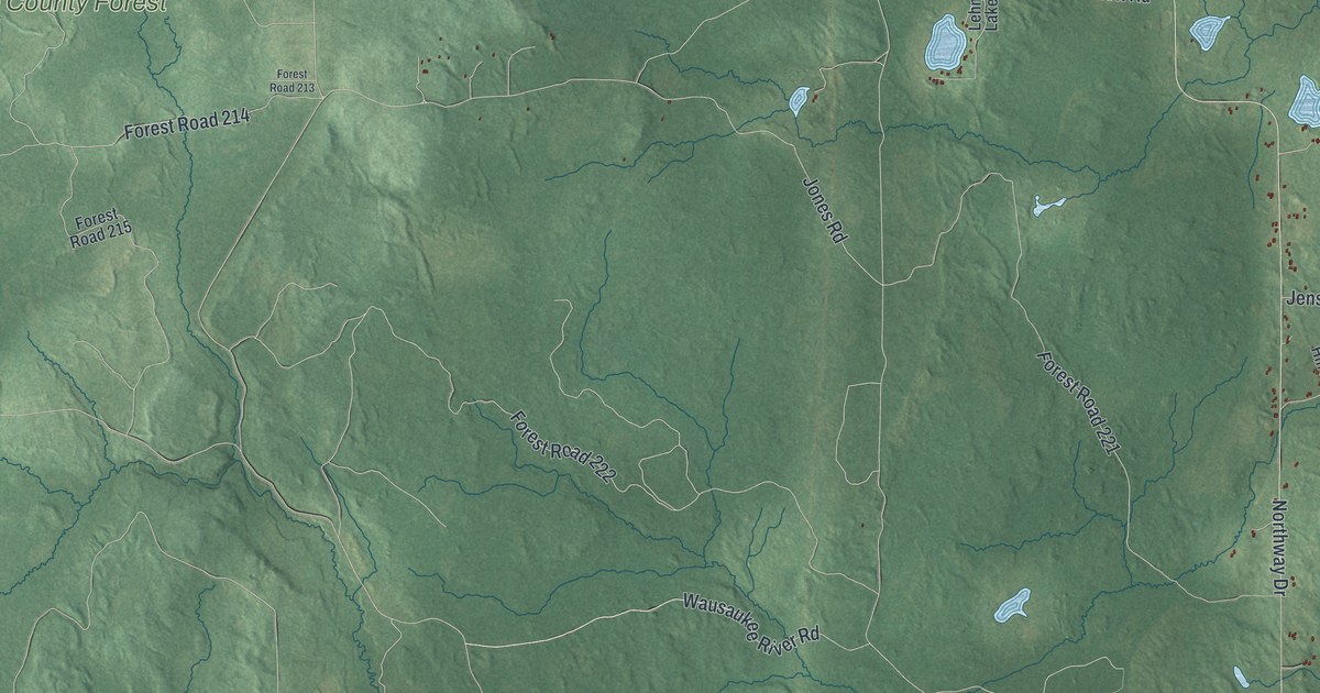 Map of Athelstane, Wisconsin in 2026