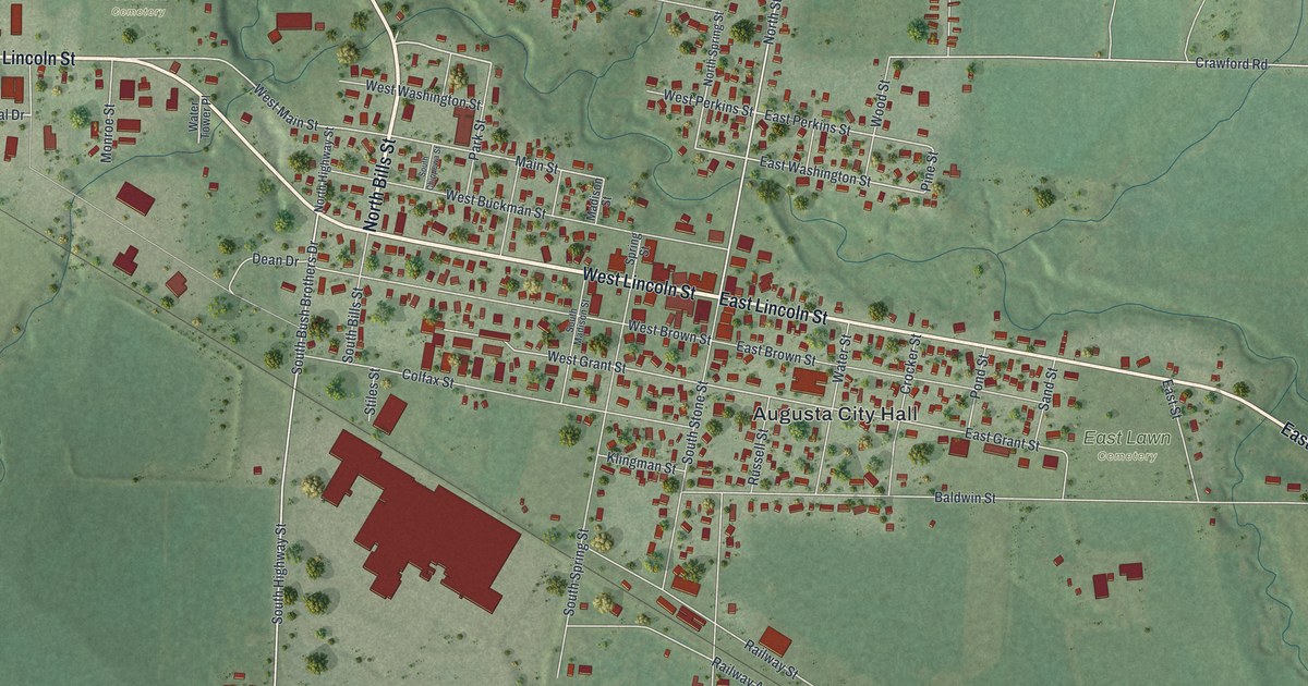 Map of Augusta, Wisconsin in 2026