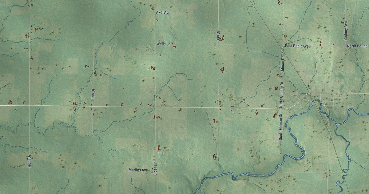 Map of Aurora, Taylor County, Wisconsin in 2026