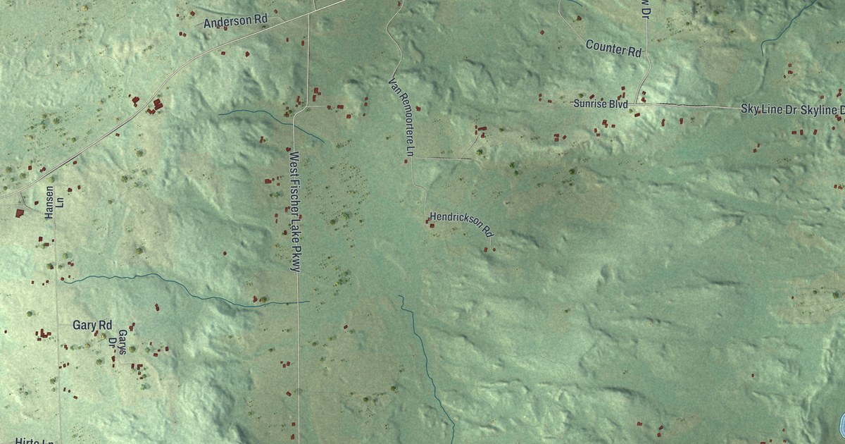 Map of Aurora, Florence County, Wisconsin in 2026