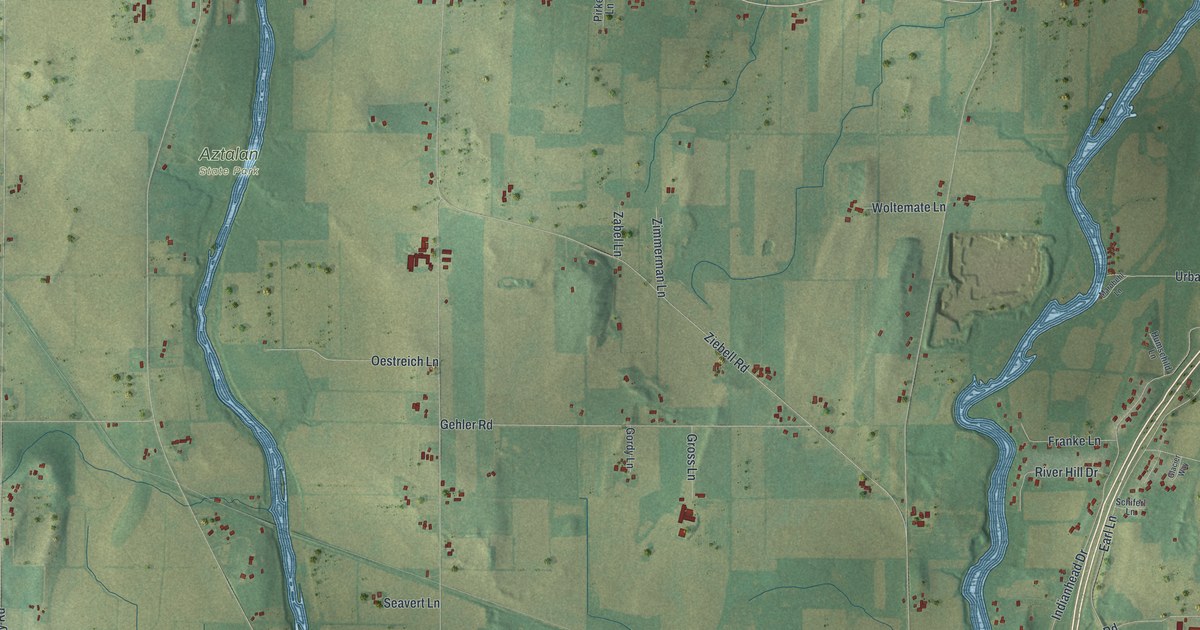 Map of Aztalan, Wisconsin in 2026