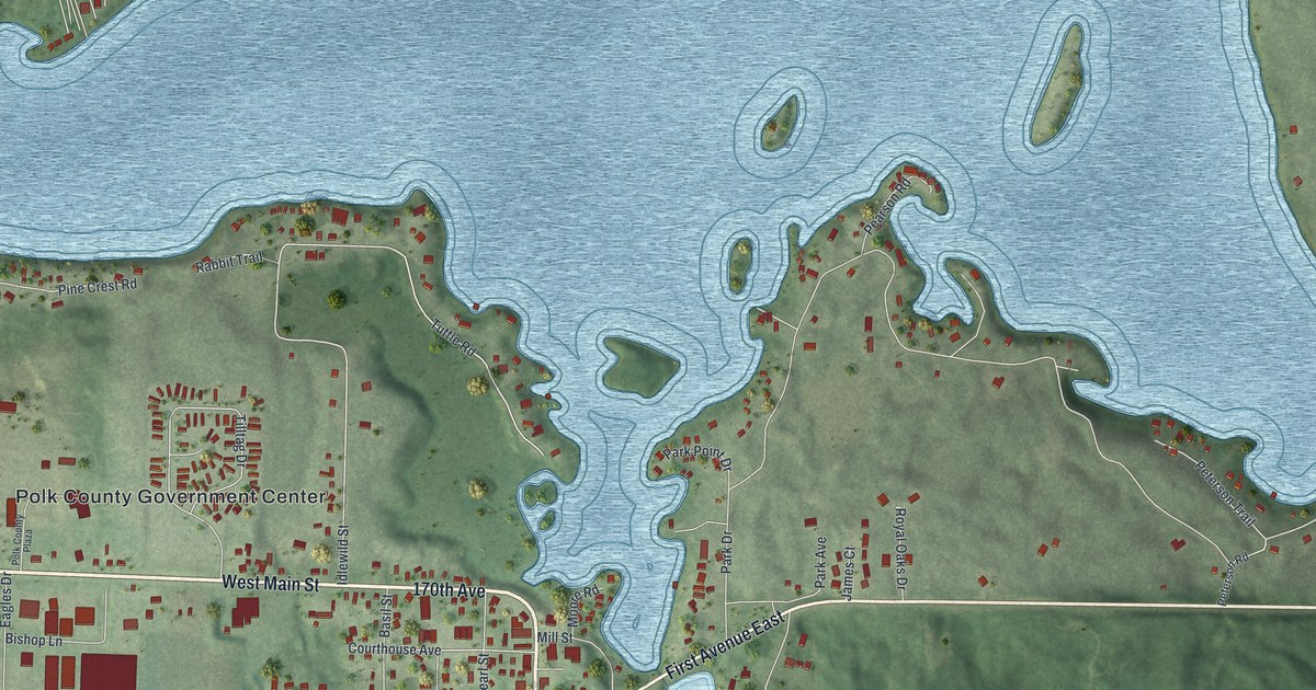 Map of Balsam Lake Village, Wisconsin in 2026