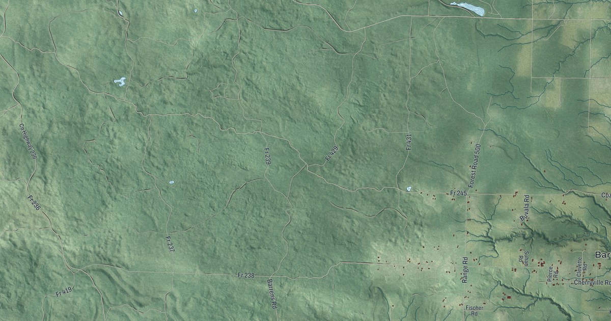 Map of Barksdale, Wisconsin in 2026