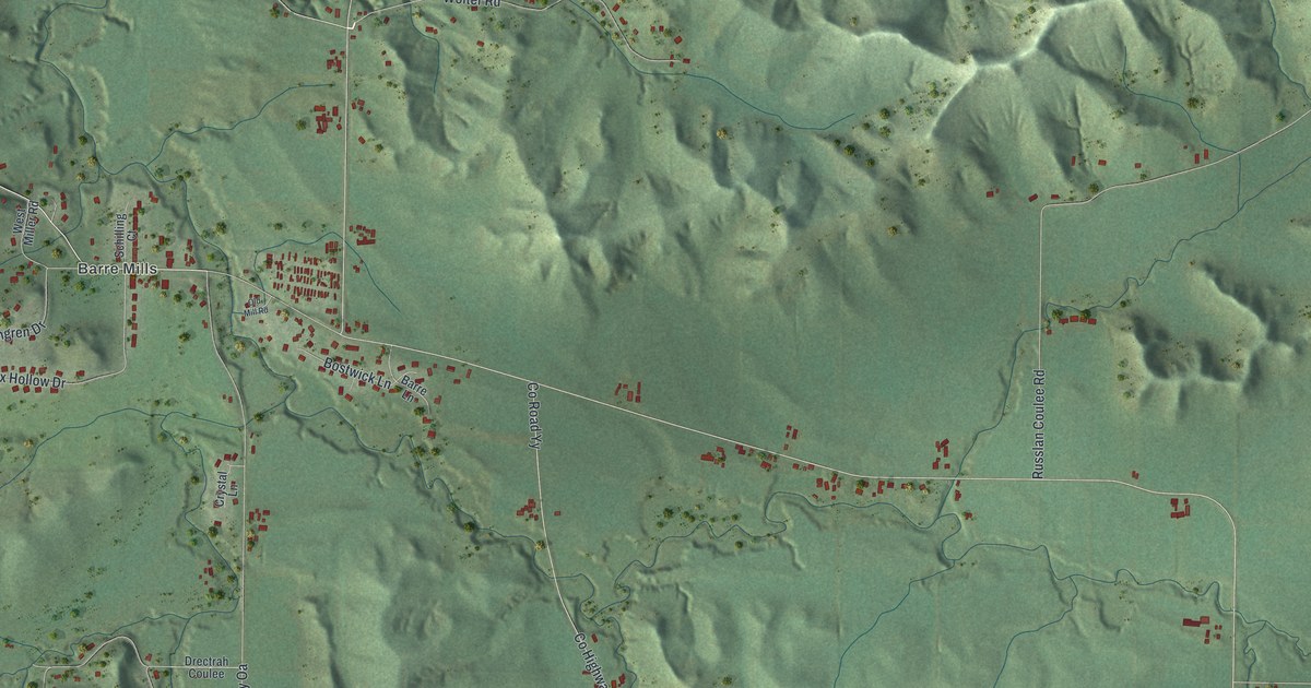 Map of Barre, Wisconsin in 2026