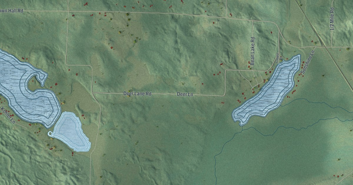 Map of Bass Lake, Washburn County, Wisconsin in 2026