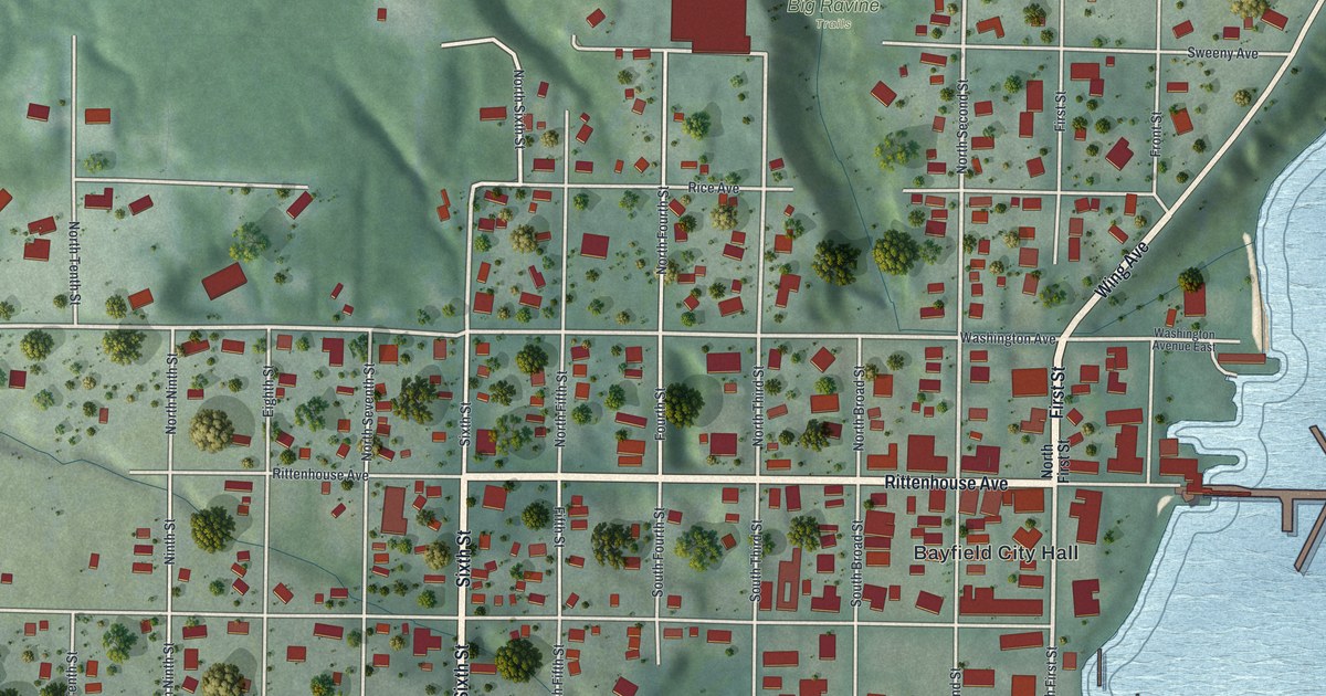 Map of Bayfield City, Wisconsin in 2026