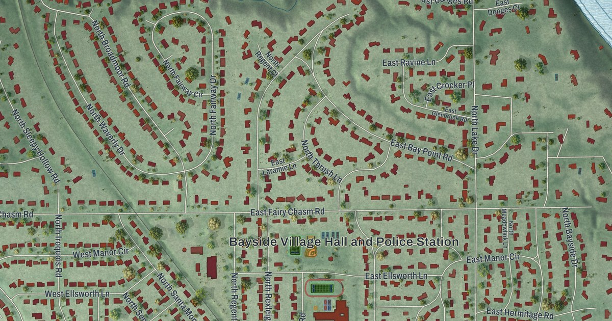 Map of Bayside, Wisconsin in 2026