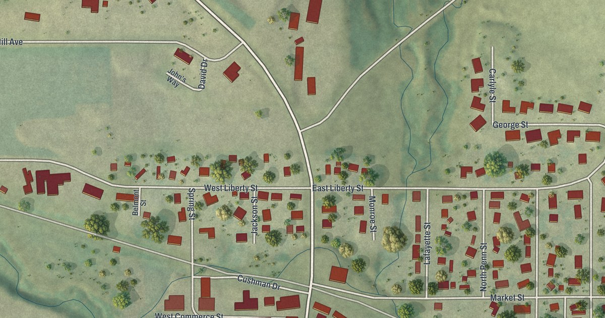 Map of Belmont Village, Lafayette County, Wisconsin in 2026