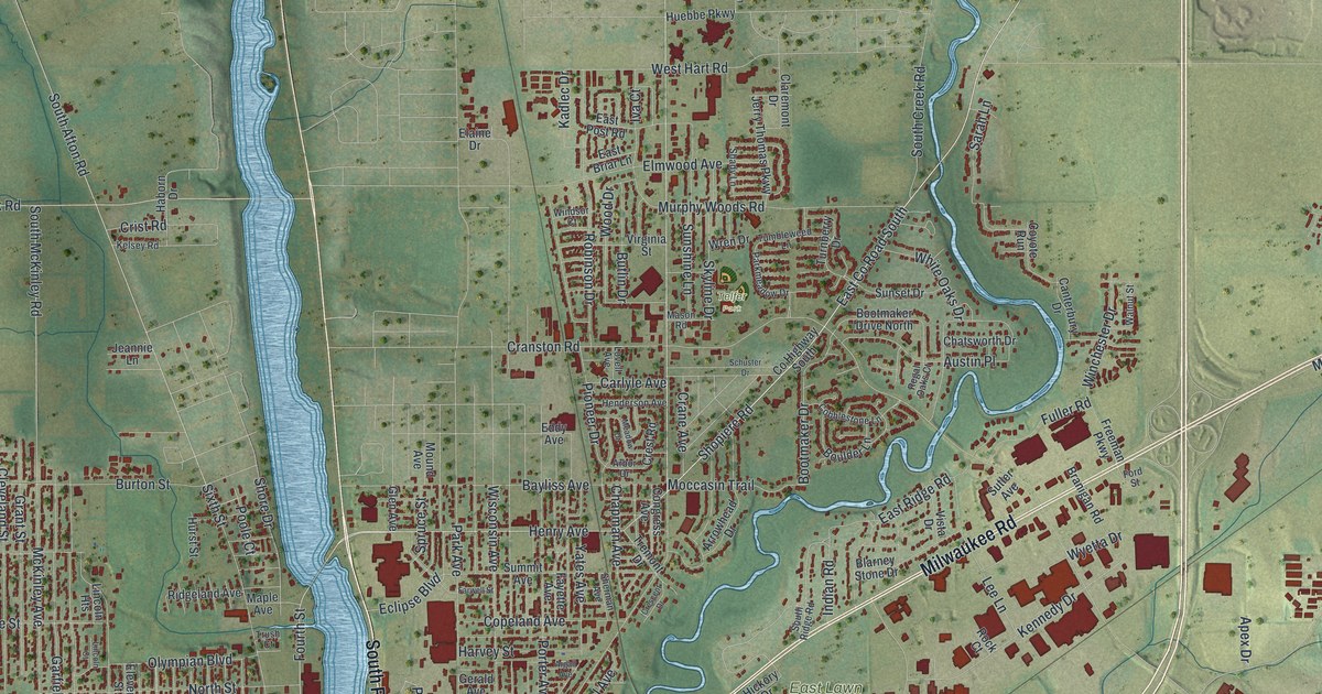 Map of Beloit City, Wisconsin in 2026