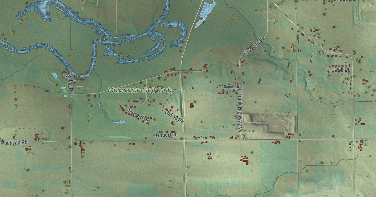 Map of Berlin Town, Green Lake County, Wisconsin in 2026