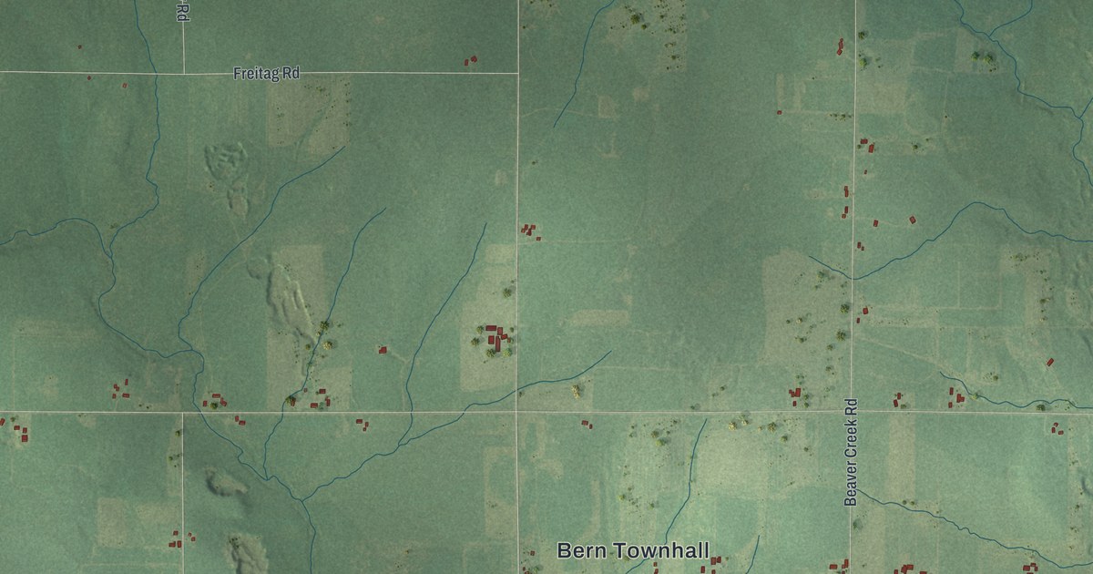 Map of Bern, Wisconsin in 2026