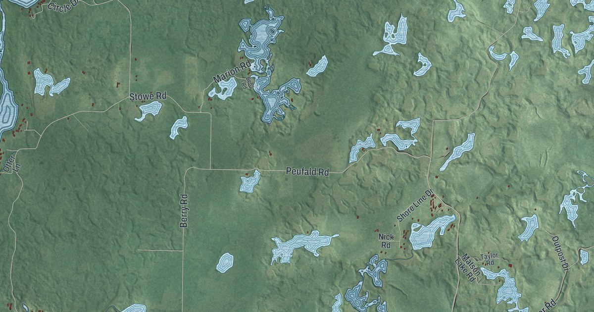 Map of Birchwood Town, Wisconsin in 2026