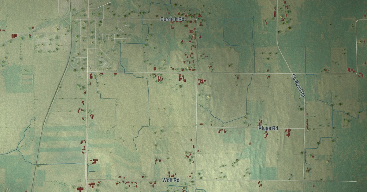 Map of Black Creek Town, Wisconsin in 2026