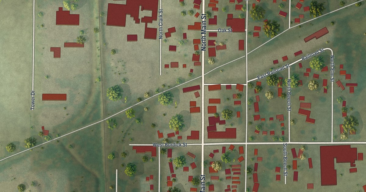 Map of Black Creek Village, Wisconsin in 2026